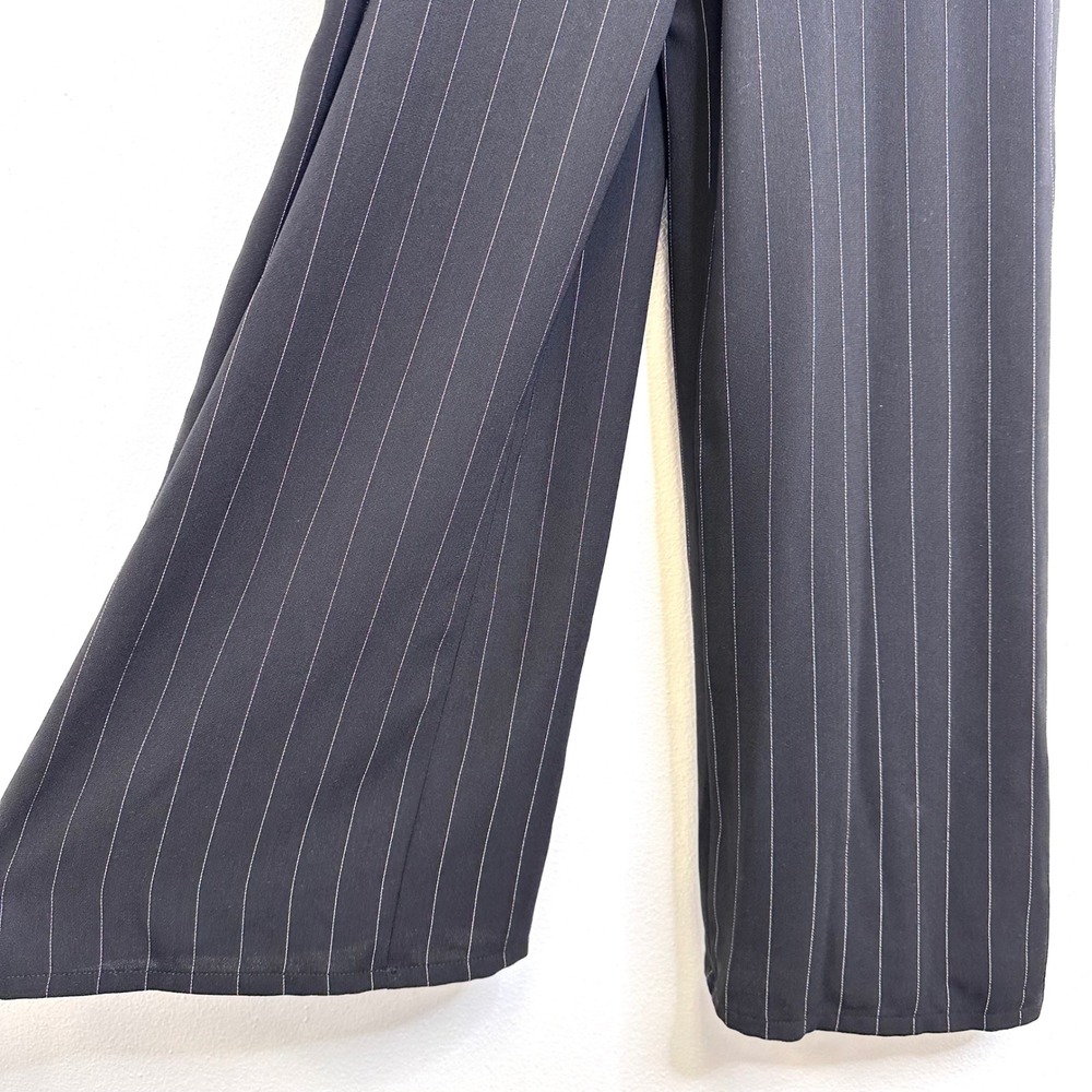 Cupcakes‎ and Cashmere Lana Pinstripe Wide Leg Jumpsuit Black Size S - Picture 4 of 7